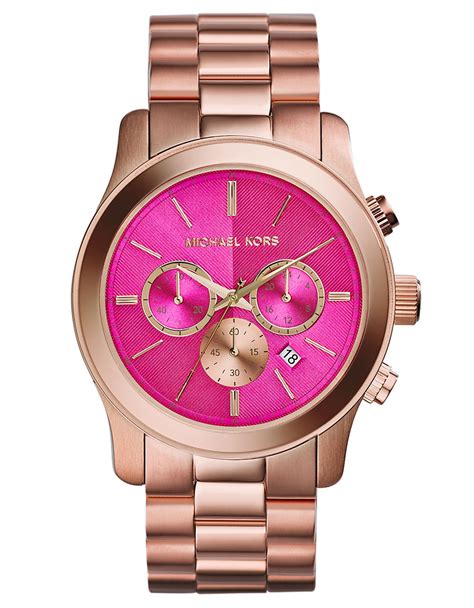 michael kors rose gold pink face|rose gold michael kors smartwatch.